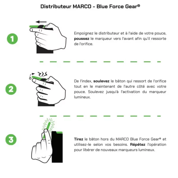 Marco batton cyalume vert – Image 3