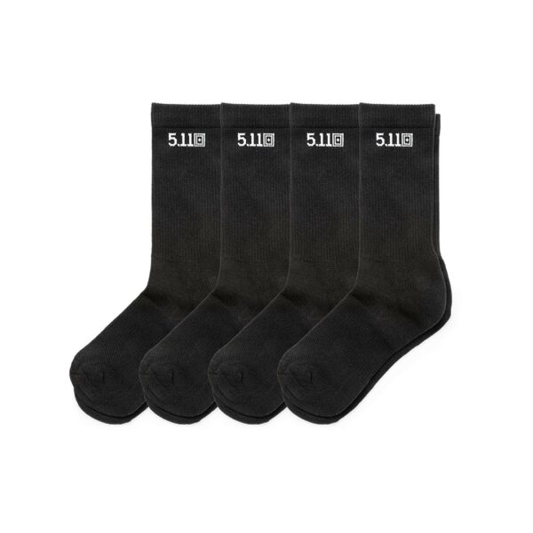 Chaussettes Duty Ready Basic Crew noir (4 paires) – Image 2