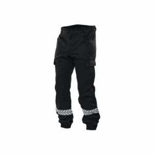 Pantalon sécurité privée noir avec bandes HV