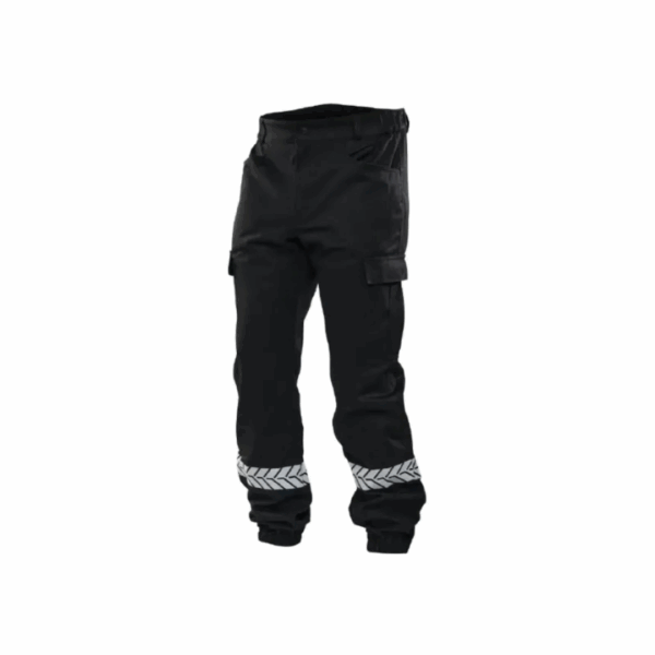 Pantalon sécurité privée noir avec bandes HV