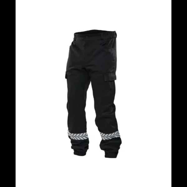 Pantalon sécurité privée noir avec bandes HV